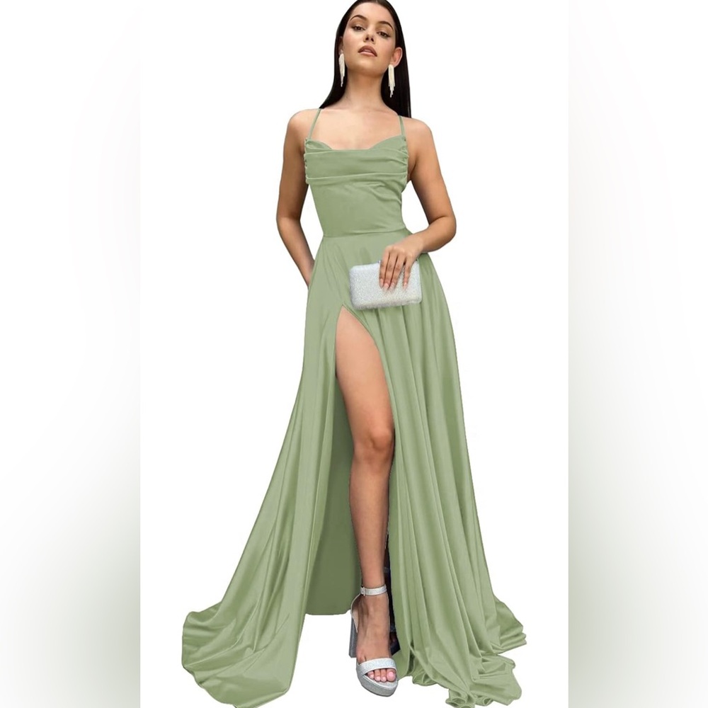 Sage Green Prom Dress